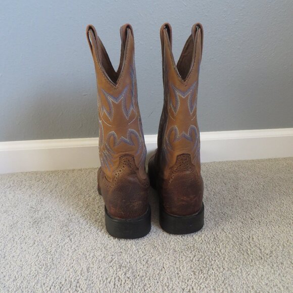 Ariat Heritage Stockman Mens Cowboy/Western Boots Size 9 Brown U Toe #10002252 - Picture 5 of 8